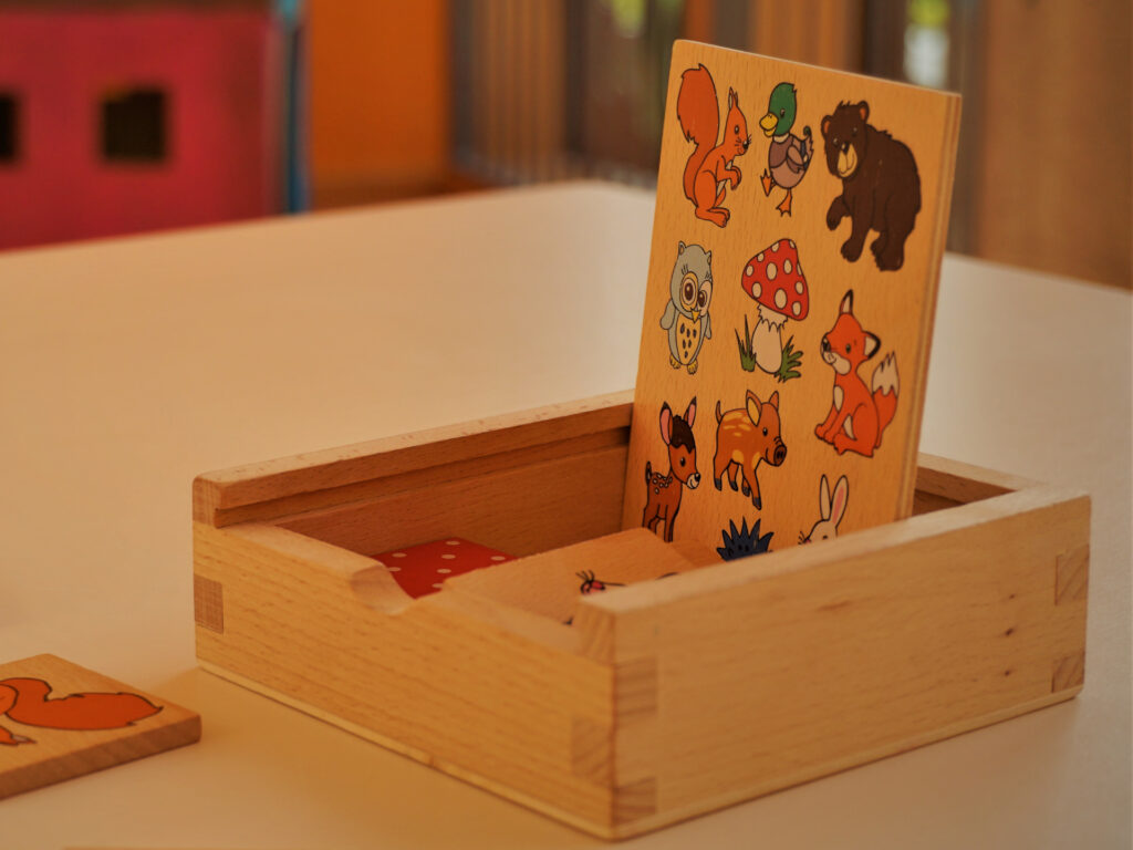 Holz-Memory-Spiel in der Ev. Kindertagesstätte der Johanneskirchengemeinde