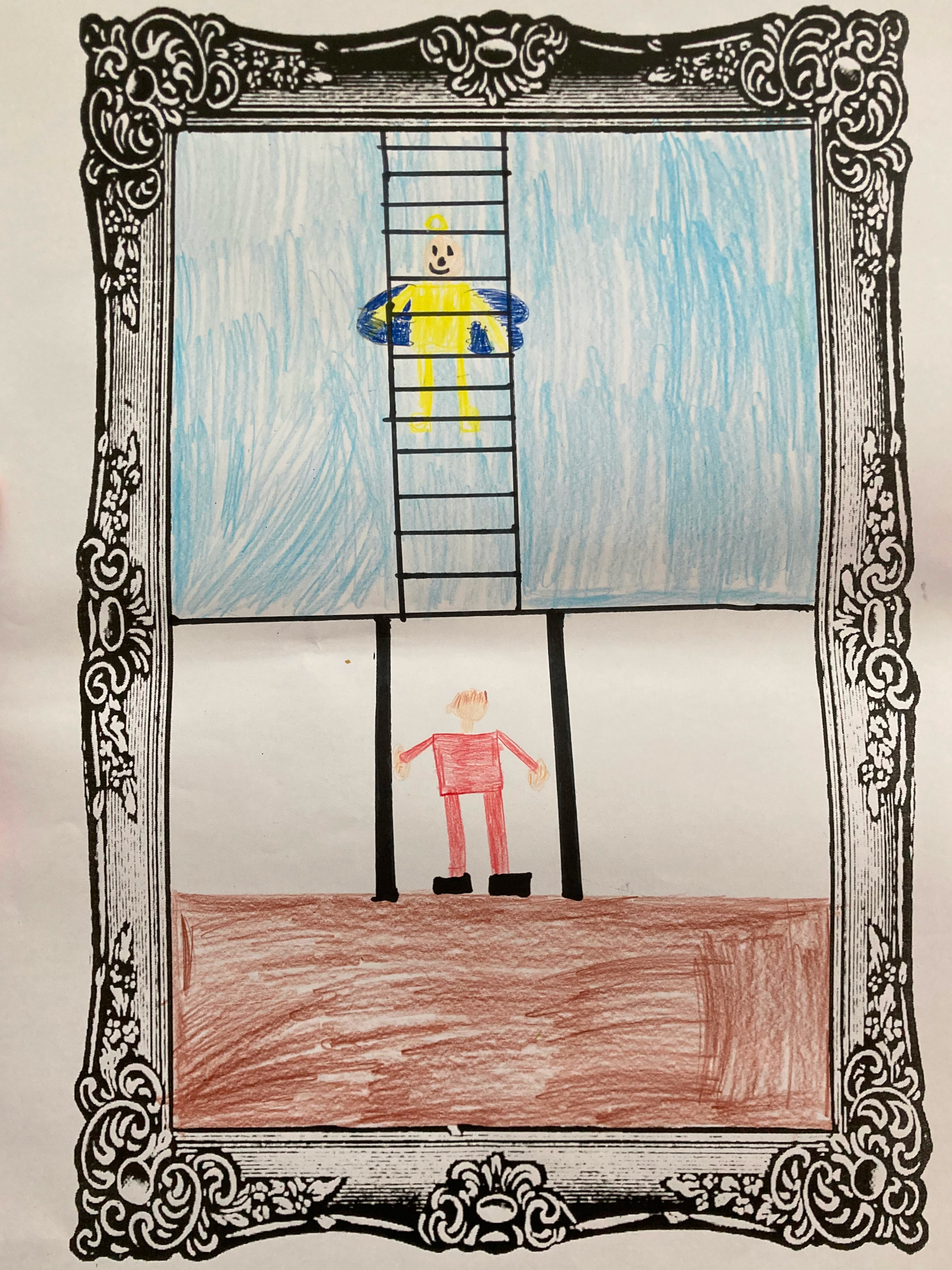 Bild eines Grundschulkinds zu Jakobs Traum von der Himmelsleiter