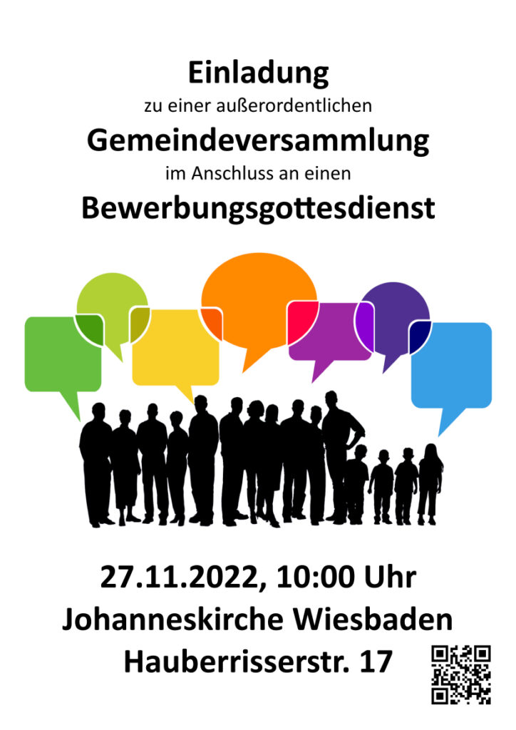 Plakat Einladung zur Gemeindeversammlung am 27.11.2022